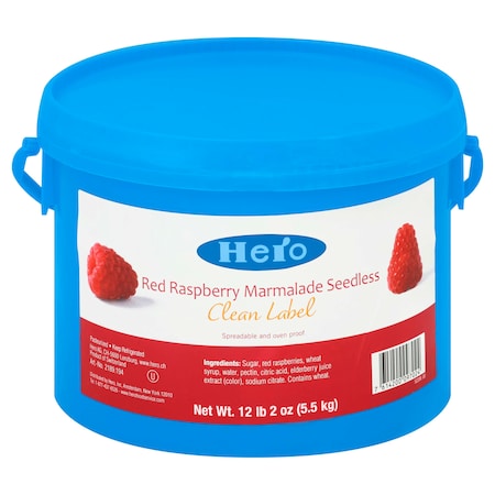Hero Baking Jam Raspberry Seedless Clean 12.12lbs 2189.194